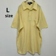 ポロラルフローレン　ポロシャツ　イエロー　Lサイズ