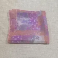 花柄・ドット柄 ストール ピンク系