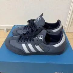 adidas ネイビー スニーカー SANBAサンバ