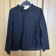 INGNI 透かし編みデザイン 長袖シャツ Mサイズ 黒