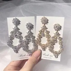 Bride me ジルコニア イヤリング シルバー ウエディング 結婚式