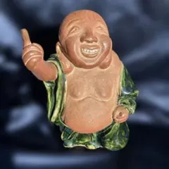 昭和レトロ 陶器製 仙台四郎 幸福を呼ぶ 福の神 縁起物 商売繁盛 招福