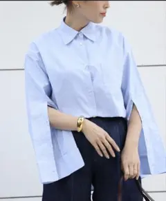 Deuxieme Classe DARKPARKダークパークブルーシャツ値下げ！