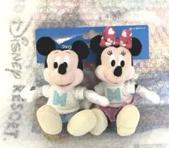 ディズニー　キーホルダー　ぬいぐるみバッジ　なかよしクラブ　ミッキー ミニー