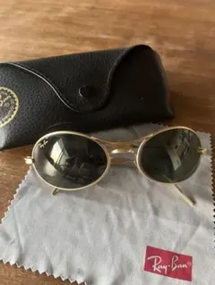 Ray-Ban ゴールド オーバルサングラス　刻印あり