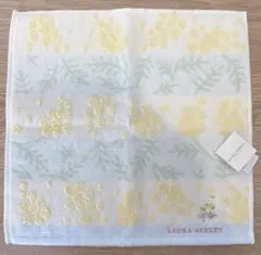 新品タグ付き LAURA ASHLEY タオルハンカチ ミモザのサムネイル
