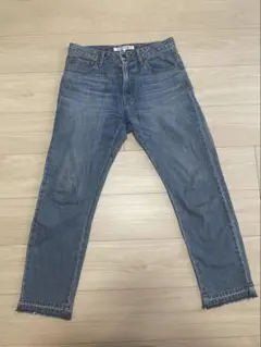 LOUNIE ルーニィ ダメージ加工デニム ライトブルー ストレートデニム 38のサムネイル