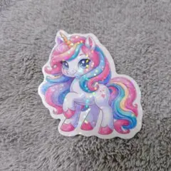 ユニコーン ステッカー キラキラ ホログラム