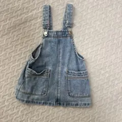 ZARA デニムオーバーオールスカート 9-12ヶ月　80cm