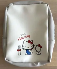 ✨新品未使用✨ORBIS ハローキティ ノベルティ 化粧ポーチ ホワイト