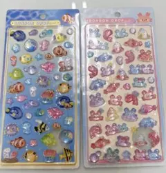 【正規品】ボンボンドロップシール　水族館限定　2シートセット　クマノミ　カニ