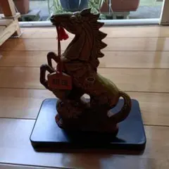 開運馬の置物 陶器製