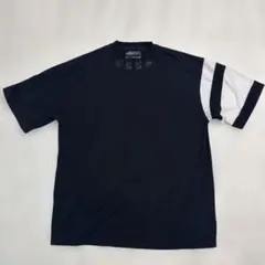 CRONOS ストライプデザイン Tシャツ ブラック CRONOS FRONT BACK CONTRAST T-SHIRT【BLACK】