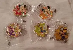 ディズニーシー5周年記念キャラクターピンバッジセット