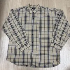 BEAMS HEART チェックシャツ ベージュ Mサイズのサムネイル