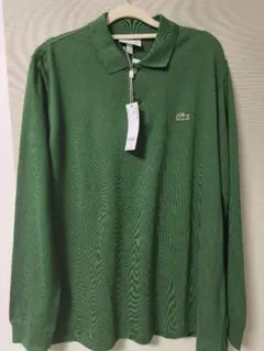 LACOSTE ラコステ長袖 ポロシャツ グリーン 日本製のサムネイル