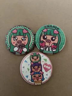 ろこまこあこ 缶バッジ 4種セット - メルカリ