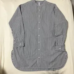 HIYORI ヒヨリ　ストライプ柄長袖ロングシャツ　フリーサイズ　新品未使用！