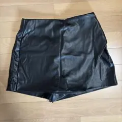 ZARA レザー ミニスカート ブラック S
