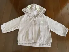 うさぎ耳付き パーカー 綿100% 70cm