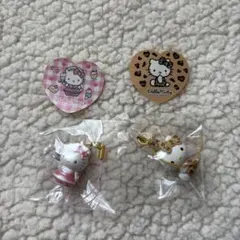 ハローキティ トレーディングマスコットストラップ2 メイド（ピンク）　ヒョウ