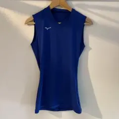 Mizuno 青 ノースリーブ アンダーシャツ M