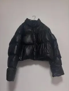 ZARA メタリックグレー ダウンジャケット - メルカリ