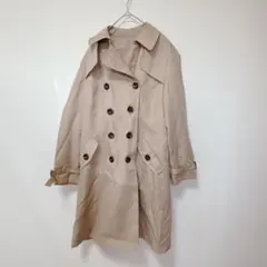 サンファン【M】トレンチコート/シンプル 春秋 ウエストベルト キレイめ