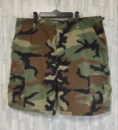 米軍放出品　ウッドランドカモ　00年度 カスタムハーフパンツ　BDU L-Rのサムネイル