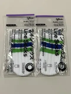 Glico ラインソックス 2足セット One Size