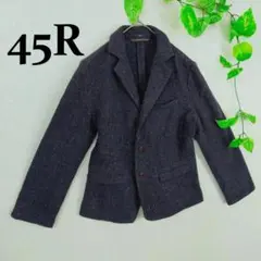 【新品未使用】45rpm テーラードコットンジャケット インディゴ サイズ3 イレニサインディゴ コットンテーラードジャケット サイズ3