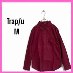 [TRAP/U] トラップユー　長袖　シャツ　コットン　麻　薄手　ブラウスのサムネイル