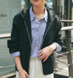 ジップ カーディガン