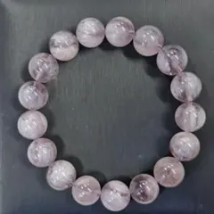 虹入りローズクォーツブレスレット♡大玉 - メルカリ