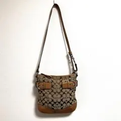 COACH コーチ シグネチャー柄 ショルダーバッグ 美品