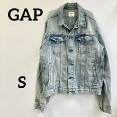 GAP 1969 デニムジャケット S ヴィンテージ加工 ダメージあり Gジャン