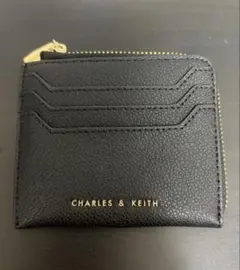 CHARLES & KEITH チャールズアンドキースカードケースコインケース黒