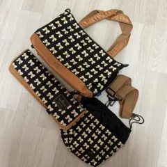 マザーズバッグ 大容量 ホールマーク ポーチ付 おむつシート付 多機能 3点