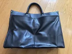 ブラックレザー ビジネスバッグ