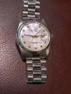 ロマンディーノ シェル文字盤 クォーツ メンズ腕時計