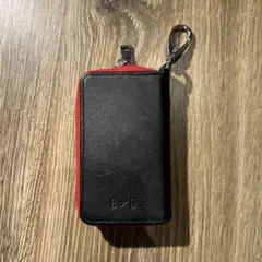 キーケース ブラック×レッド