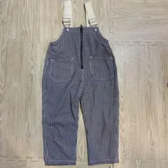 メイクユアデイ 100 ギンガムチェック　オーバーオール サロペット