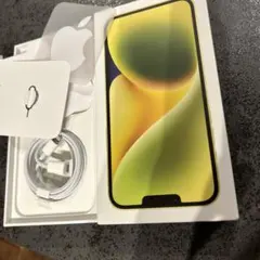 iPhone 14Plusイエロー空箱 付属品付き
