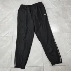 FILA メンズ パンツ 冬 裏起毛 ブラック 2XL