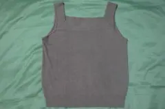 古着■■LEPORTE■■ タンクトップ　ニット　ブラウン　M）