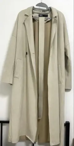 【ZARA】トレンチ ロングコート スウェード