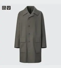 【新品未使用品】UNIQLO U ブロックテックコート オリーブ L