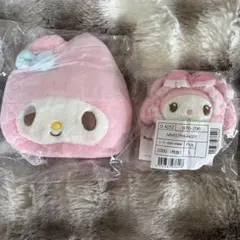 サンリオ　マイメロディ　窓付きポーチ &ギャルクマキーホルダー