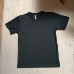 黒 Vネック 半袖 Tシャツ