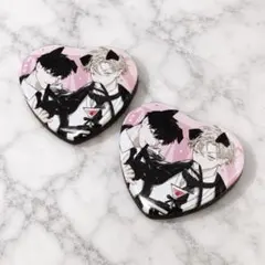 DIABOLIKLOVERS ディアラバ 月浪シン ハート型缶バッジ×2 - メルカリ